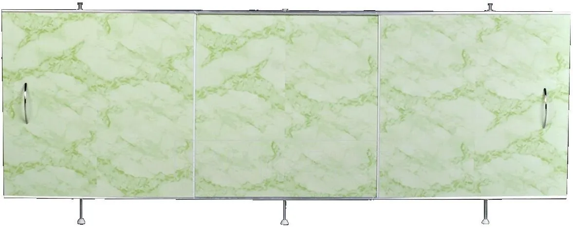 Экран под ванну L=1500 Орио (светло-зеленый мрамор) ЭС 150-50-УЗ